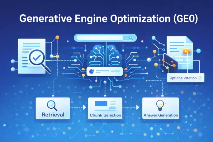 How AI search retrieves chunks and generates answers for Generative Engine Optimization